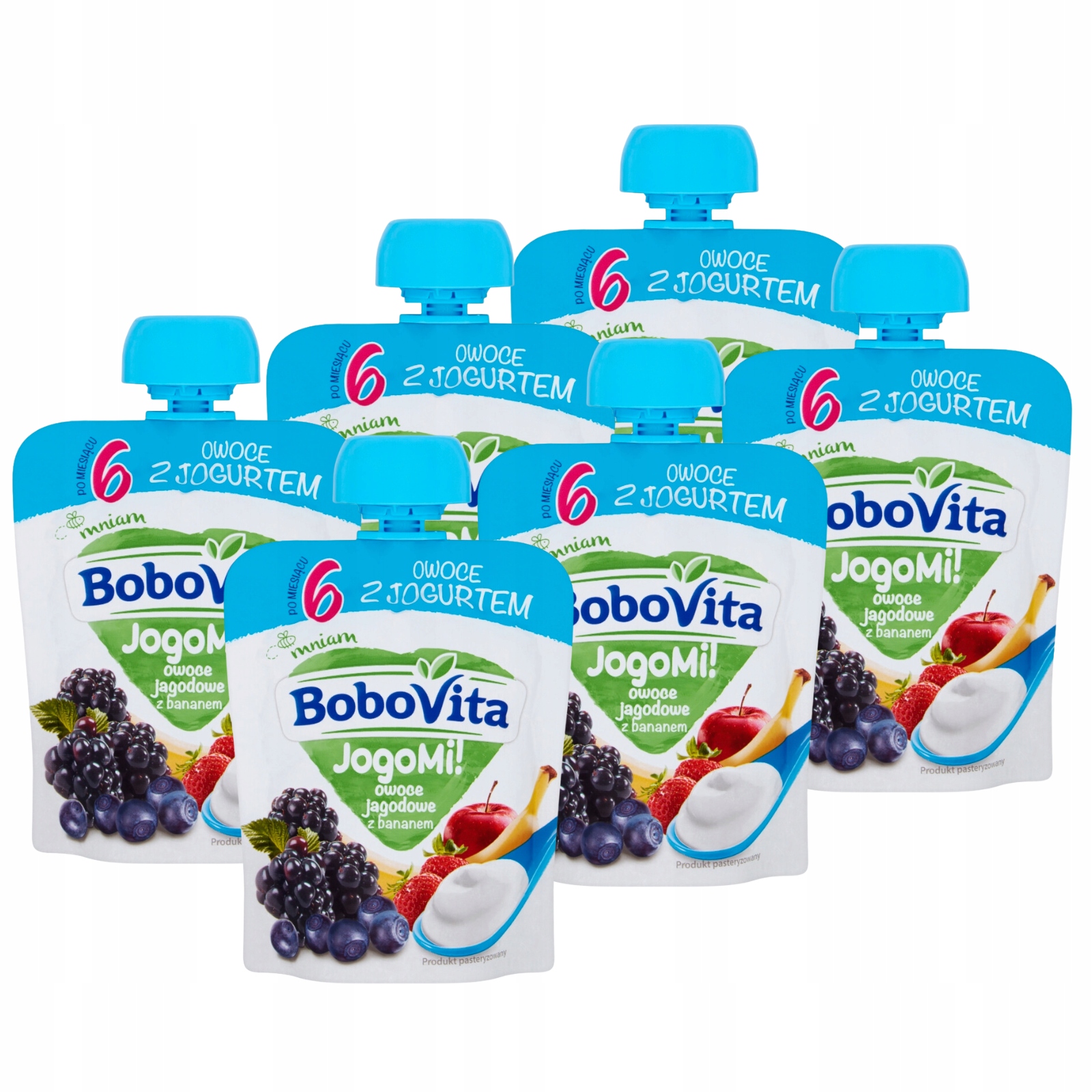 BoboVita Jogurt Owocowy Jagodowy Bananowy 80 g