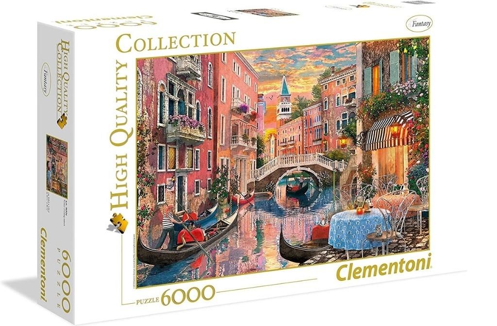 Clementoni Puzzle 6000 elementów - Wenecja wieczorem, zachód słońca