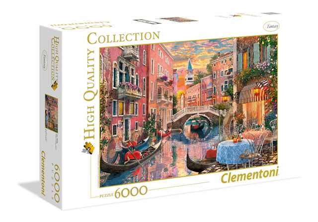 Clementoni Puzzle 6000 elementów - Wenecja wieczorem, zachód słońca