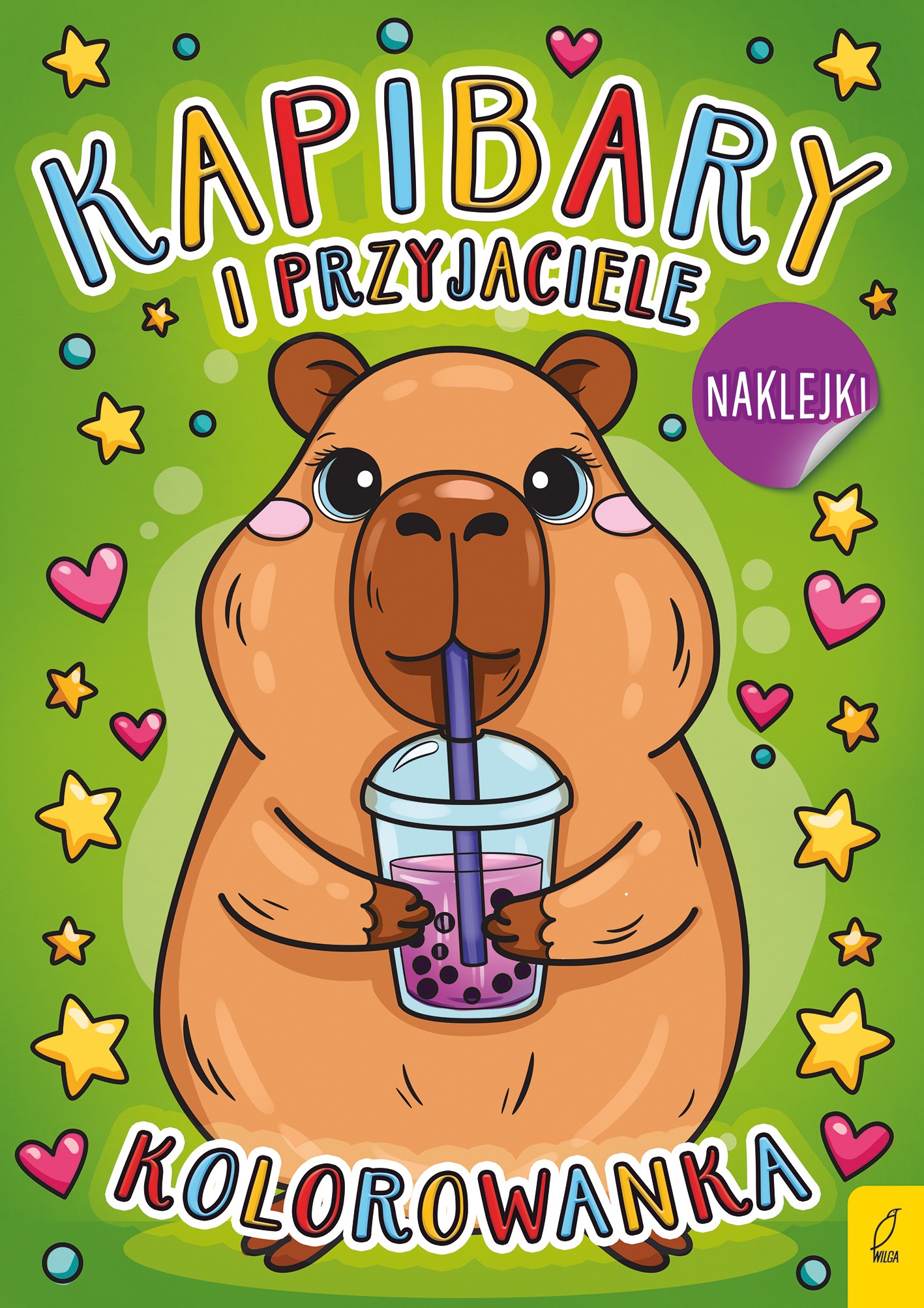Kapibary i przyjaciele. Kolorowanka