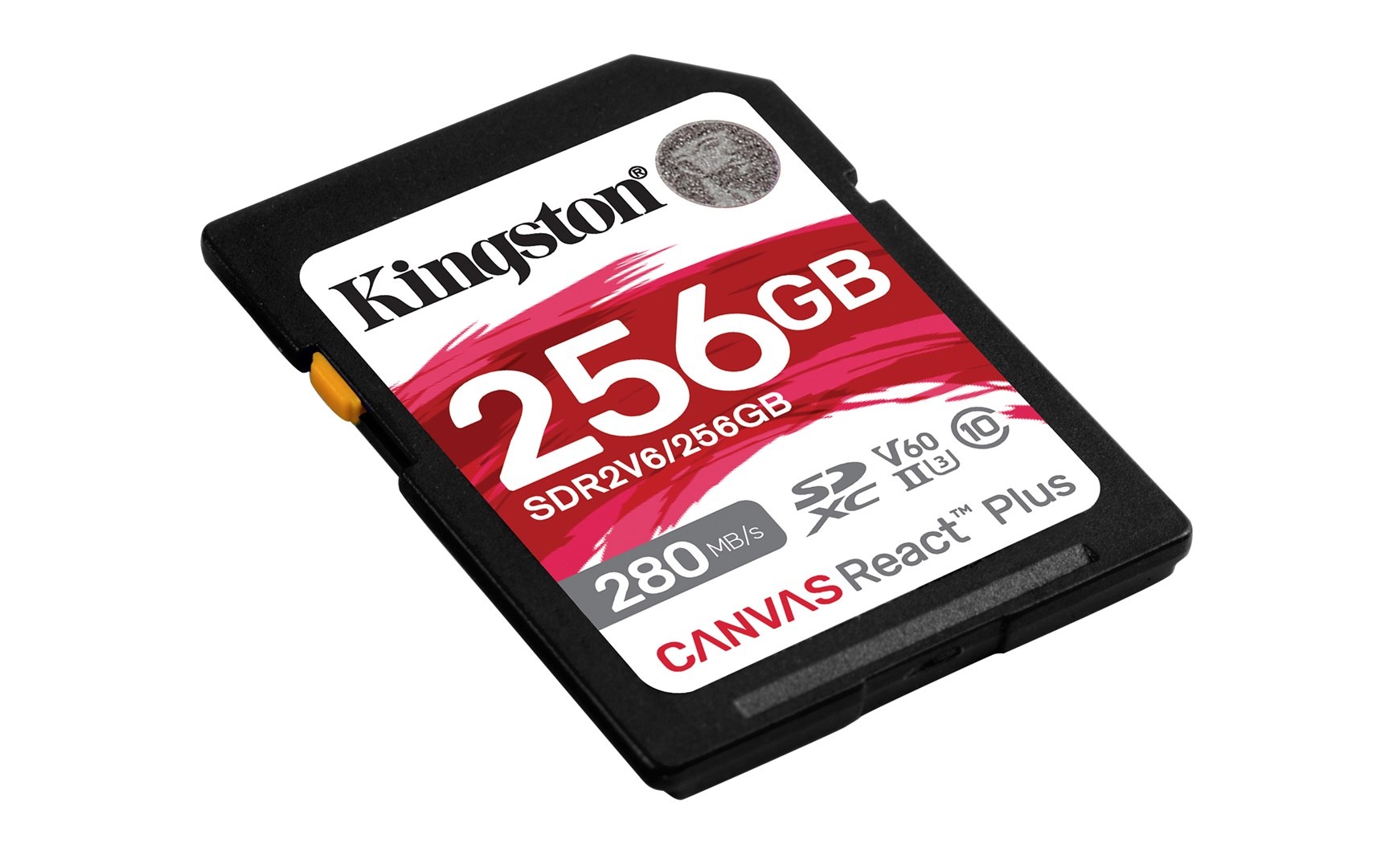 Karta pamięci SDXC Kingston Canvas React Plus 256 GB UHS-II U3 V60 do Full HD/4K