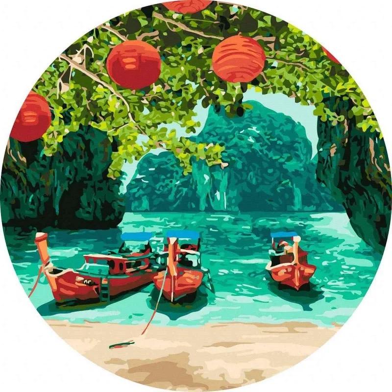 Malowanie po Numerach Owalne Wakacje w Tajlandii