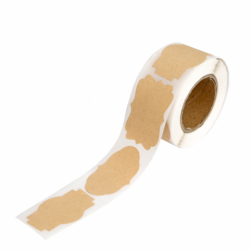 Naklejki na rolce etykiety vintage kraft .