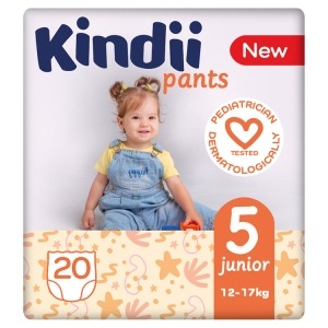 KINDII Pieluchomajtki Rozmiar 5 (12-17 kg) - 20 sztuk
