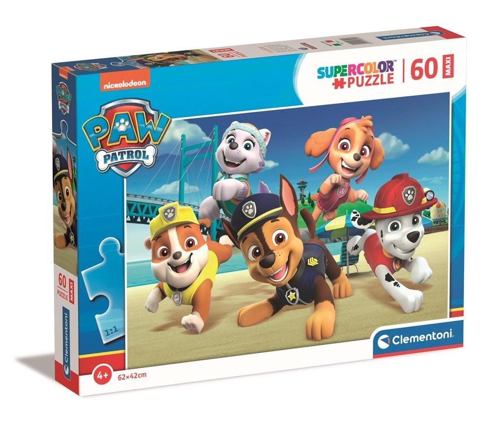 Clementoni Puzzle 60 Maxi Super Farbe Paw Patrol - Puzzle für Kinder ab ...