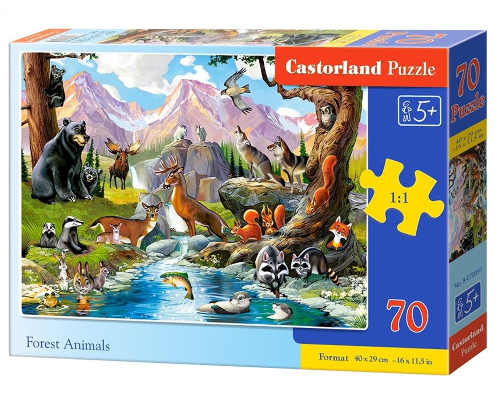 Puzzle 70 Zwierzęta leśne B-070091