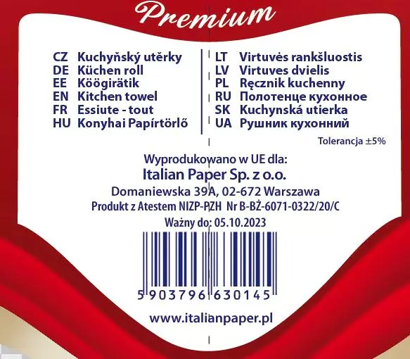 Ręcznik papierowy 3-warstwowy King 2 rolki