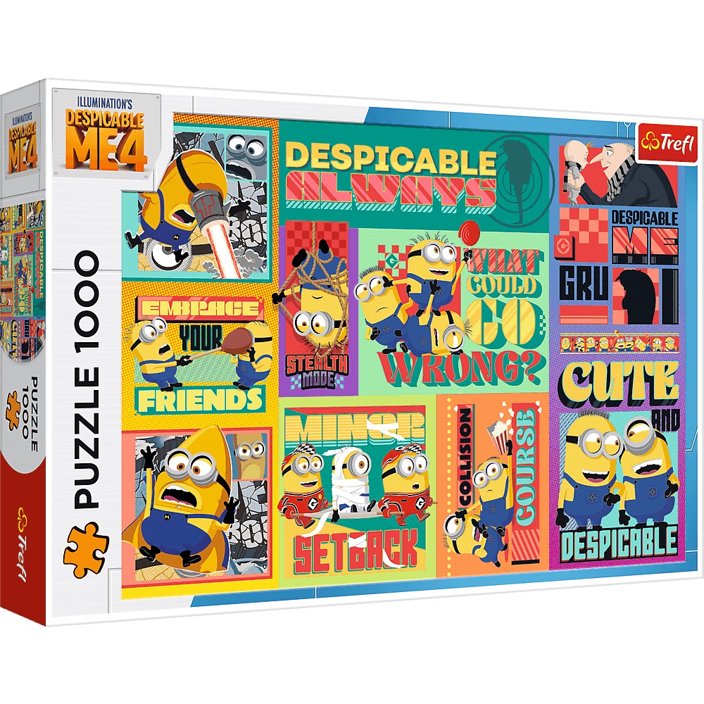 TREFL Puzzle 1000 elementów Minionki -  Zabawka dla całej rodziny