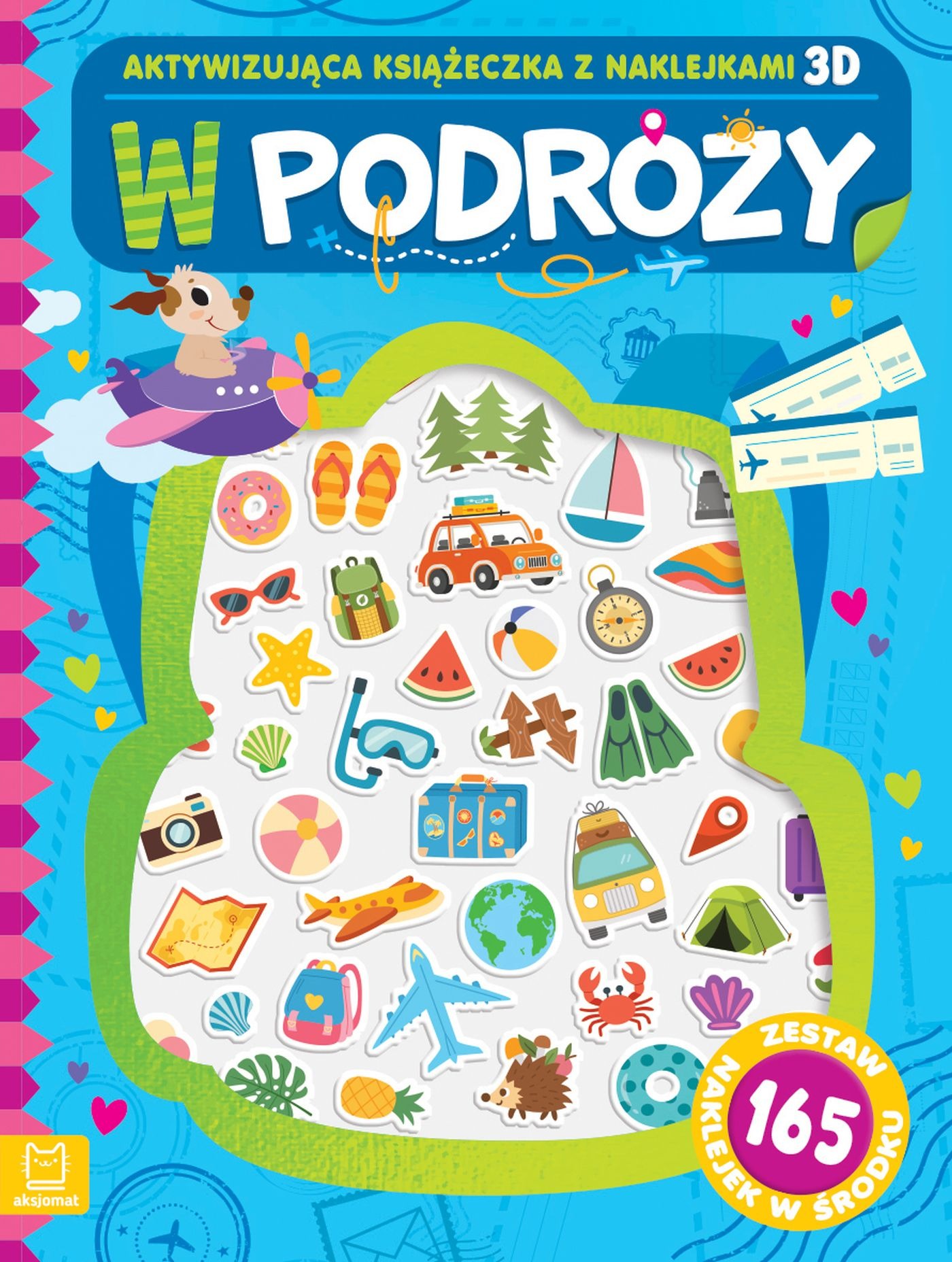 W podróży. Aktywizująca książeczka z naklejkami 3D
